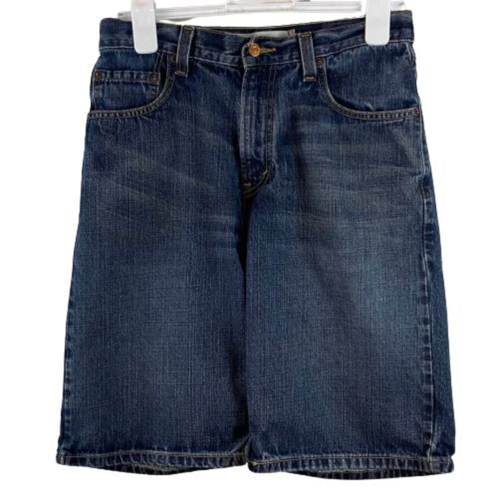 LEVI'S 569 Men's Size 30" x 11  Loose Straight Blue Denim Jean Shorts